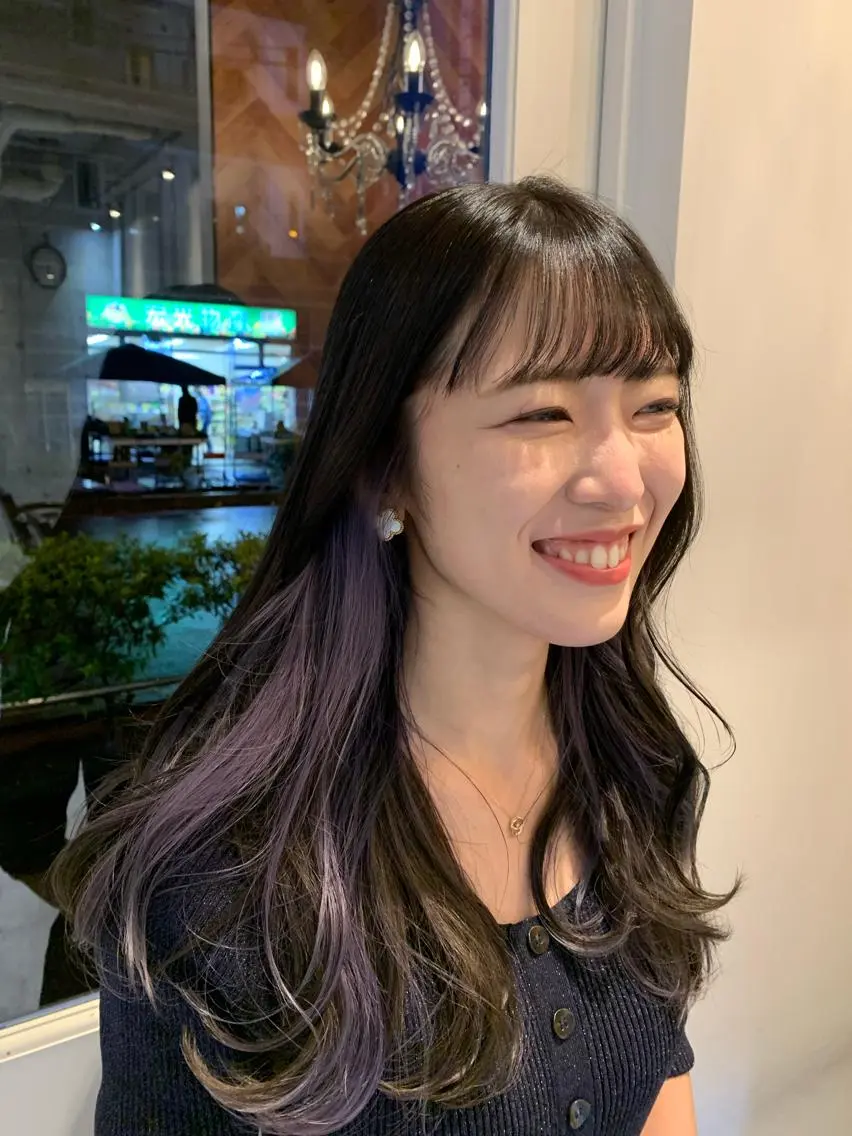 セミロング カラー ヘアアレンジ カット ヘアカラー ヘアセット 💛髪質改善/透明感 カラー🧡reikaのヘアスタイル