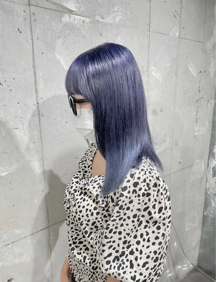 セミロング カラー ヘアカラー トリートメント ヘッドスパ ヘアセット ベージュカラー💖 やすひろのヘアスタイル