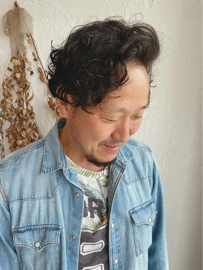 ショート パーマ メンズ 豊橋美容院 ソンリエのヘアスタイル