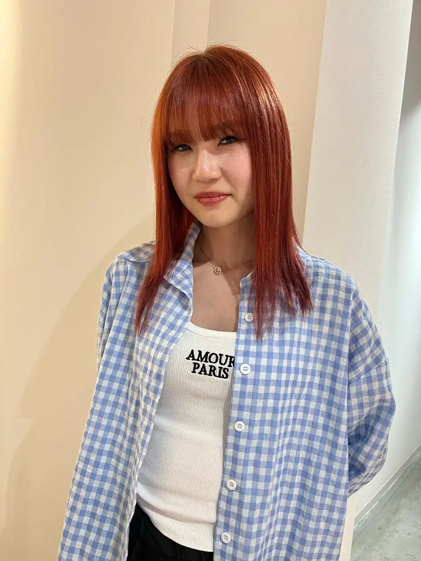 ミディアム VISION 巻幡野花のヘアスタイル