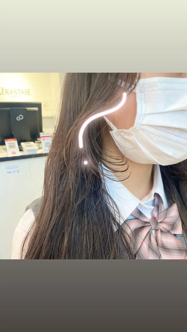 ロング カット 🎀ボブ+ハイトーン シュカ👶🏻のヘアスタイル