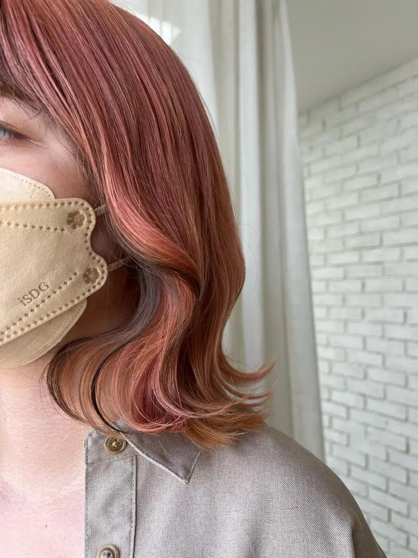 ショート ヘアカラー トリートメント u n aのヘアスタイル