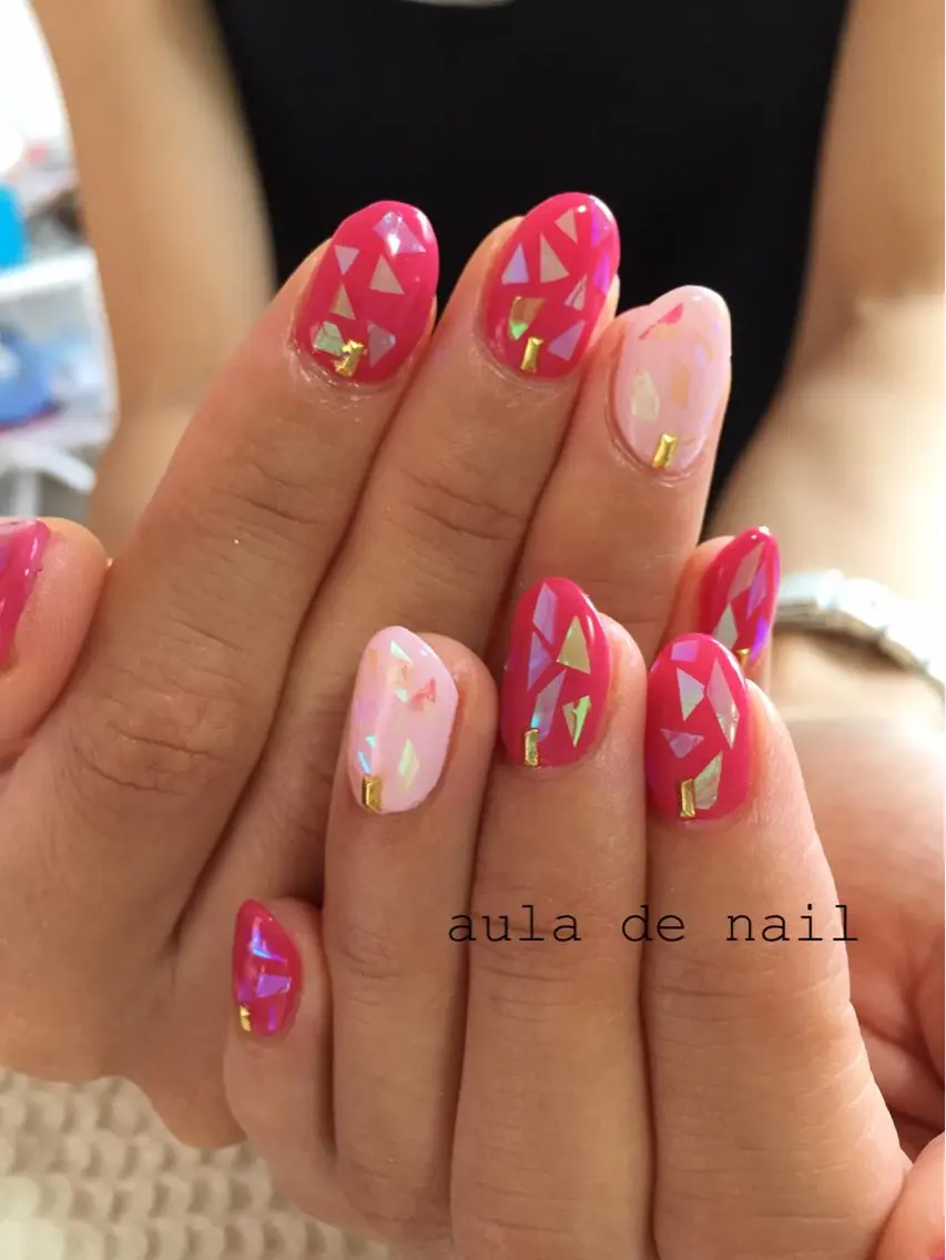 ネイル ピンク auladenail アウラデネイルのネイルデザイン