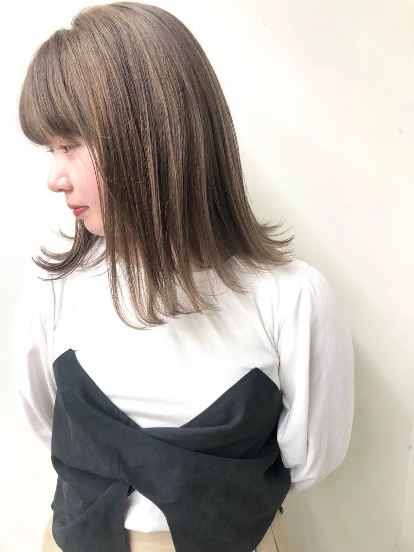 ミディアム ヘアカラー トリートメント 小澤大輔 YOLO hairのヘアスタイル