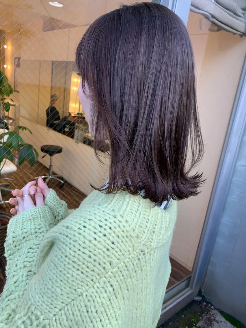 ミディアム カラー アッシュ ラベンダーカラー ラベンダーアッシュ 髪質改善サロン ARCHE野瀬冬馬のヘアスタイル
