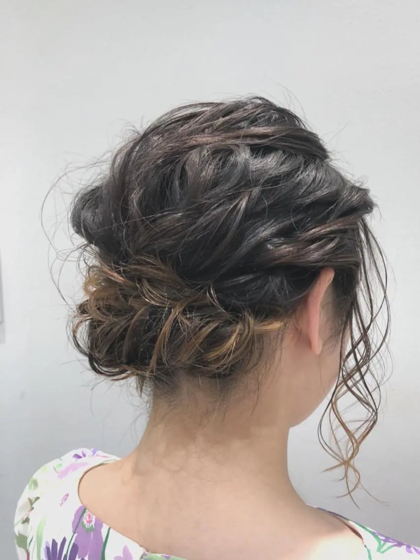 ヘアアレンジ 結婚式・ブライダル 似合わせ艶髪カラー ❤️ハダユミのヘアスタイル