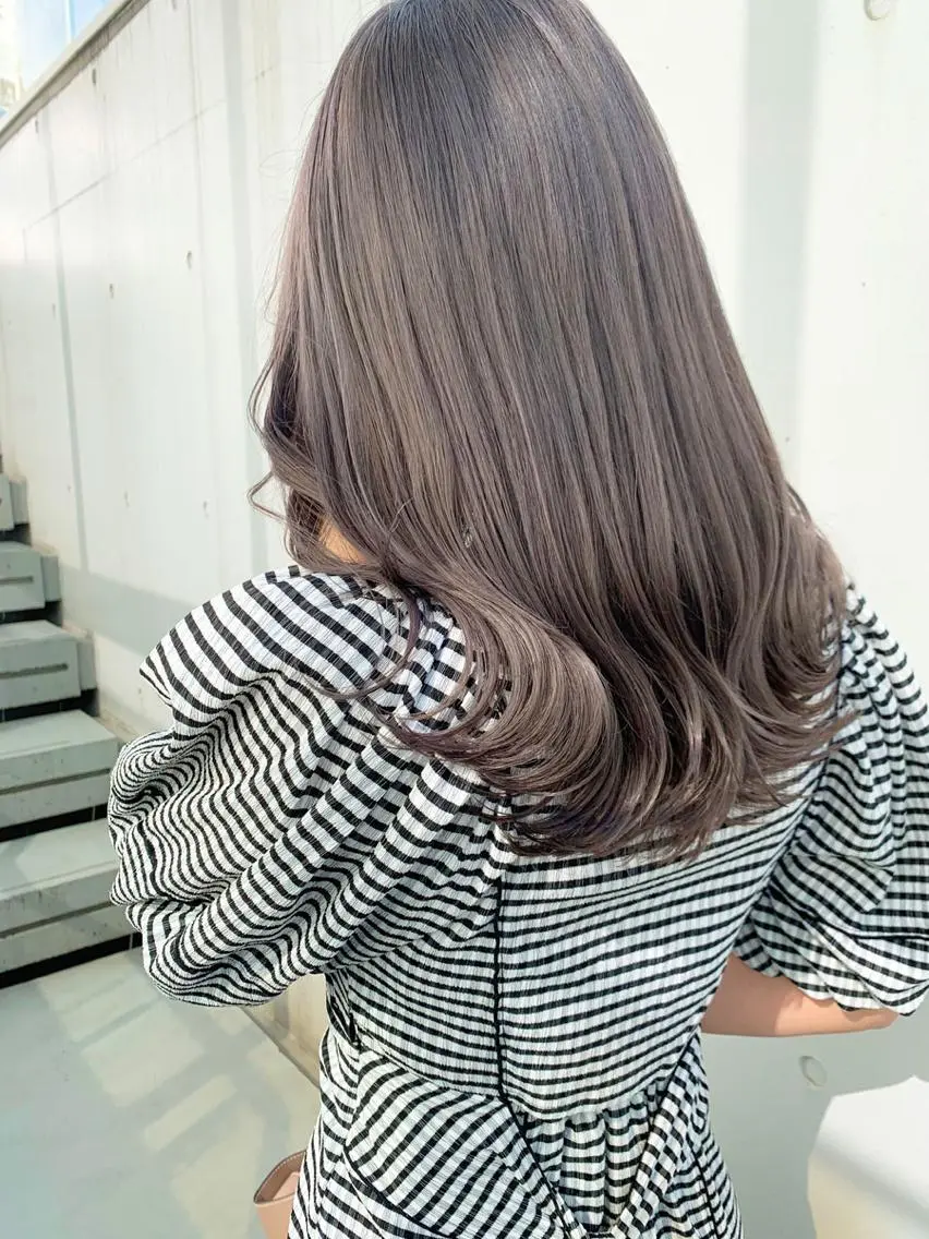 カラー ヘアカラー トリートメント レディースパーマ モデル募集RIKOのヘアスタイル
