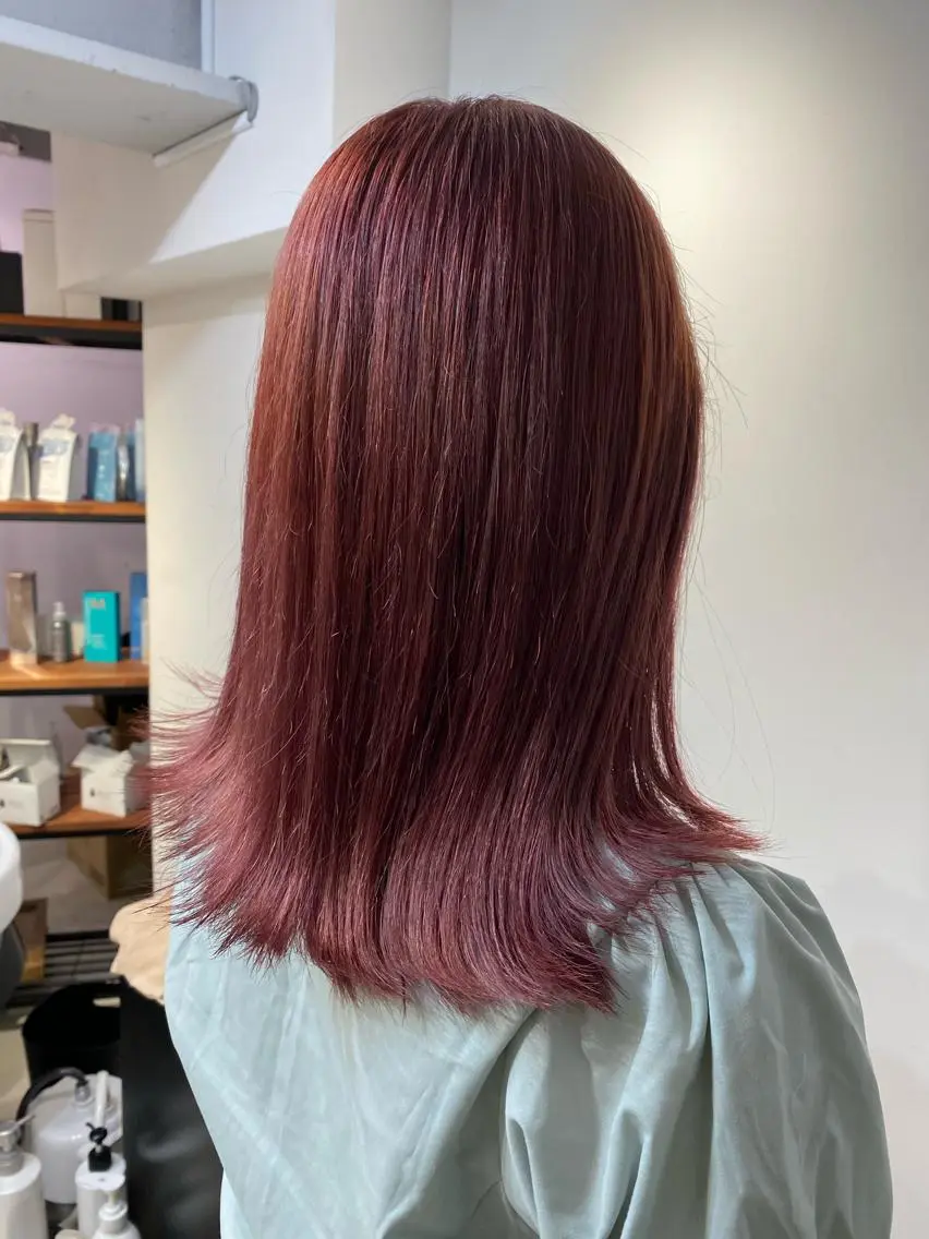 ミディアム カラー ブリーチ ピンクカラー ヘアカラー ミニモお気に入り数 No.1宍戸雄弥のヘアスタイル