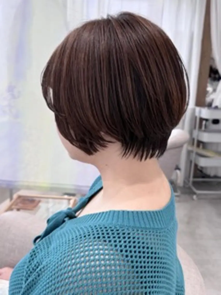 ショート 似合わせカット ショートヘア 小顔カット カット 白髪ぼかし×ショート 稲垣 圭祐のヘアスタイル