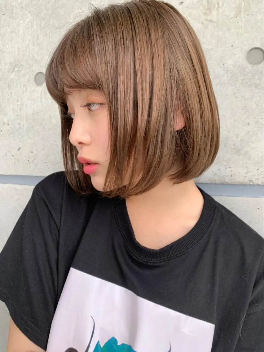 ショート カラー 💘トレンドスタイル 💘透明感ヘアのヘアスタイル