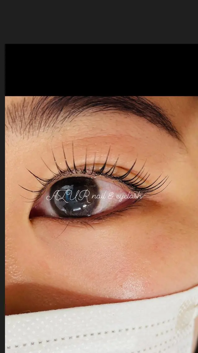 マツエク・マツパ パリジェンヌラッシュリフト AZUR N&eyelashのネイルデザイン