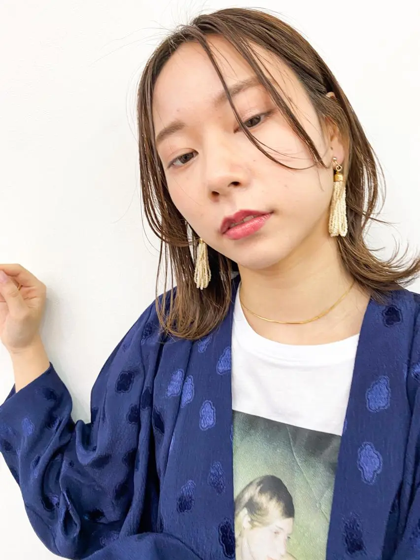 ミディアム ミディアムレイヤー レイヤーカット NATSUKI /  ショートのヘアスタイル