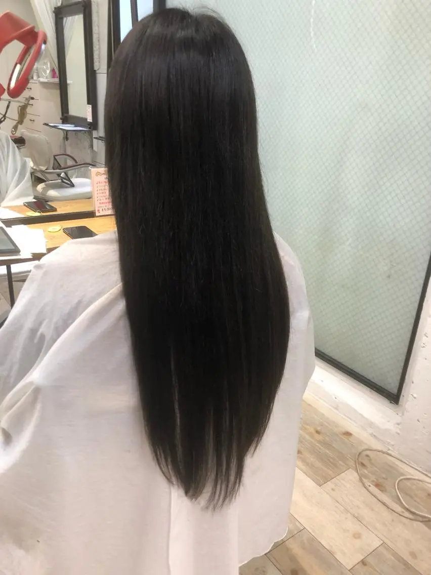 ロング カラー パーマ ヘアアレンジ シールエクステ エクステ カット エクステ ヘアセット 八巻 晴香のヘアスタイル