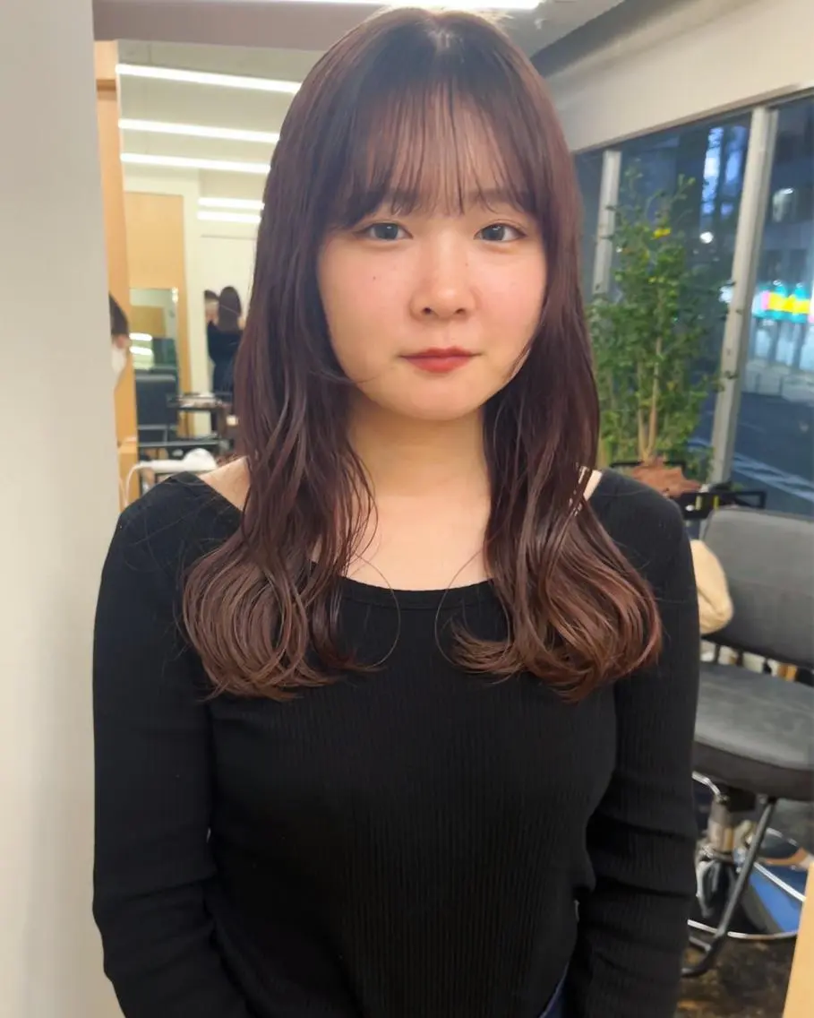 セミロング カラー ピンクカラー 西山 紗耶香🪽 透明感カラー/ボブのヘアスタイル