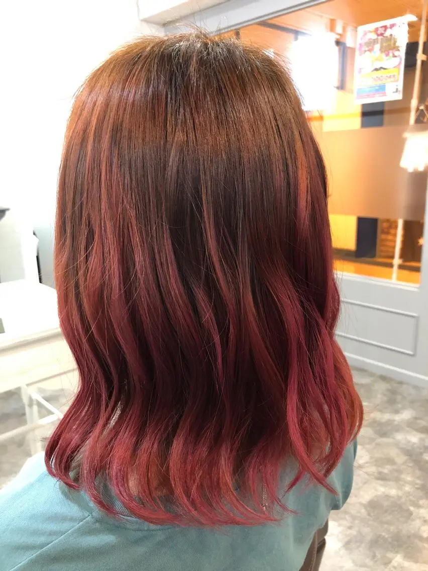 ミディアム カット ヘアカラー hair care ACRO店長 谷のヘアスタイル