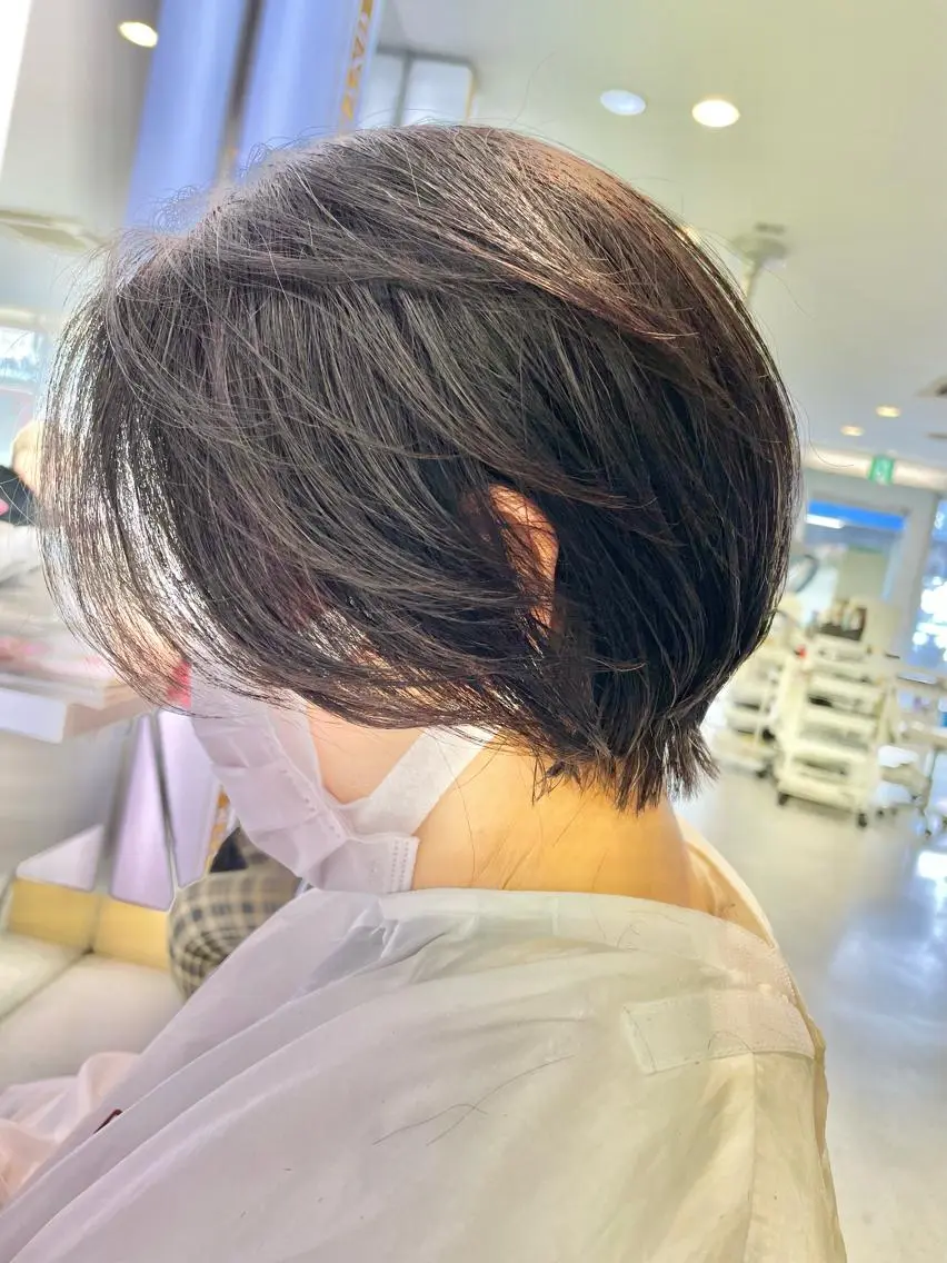 ショート 韓国/レイヤーカット 顔周り/廣瀬達哉のヘアスタイル