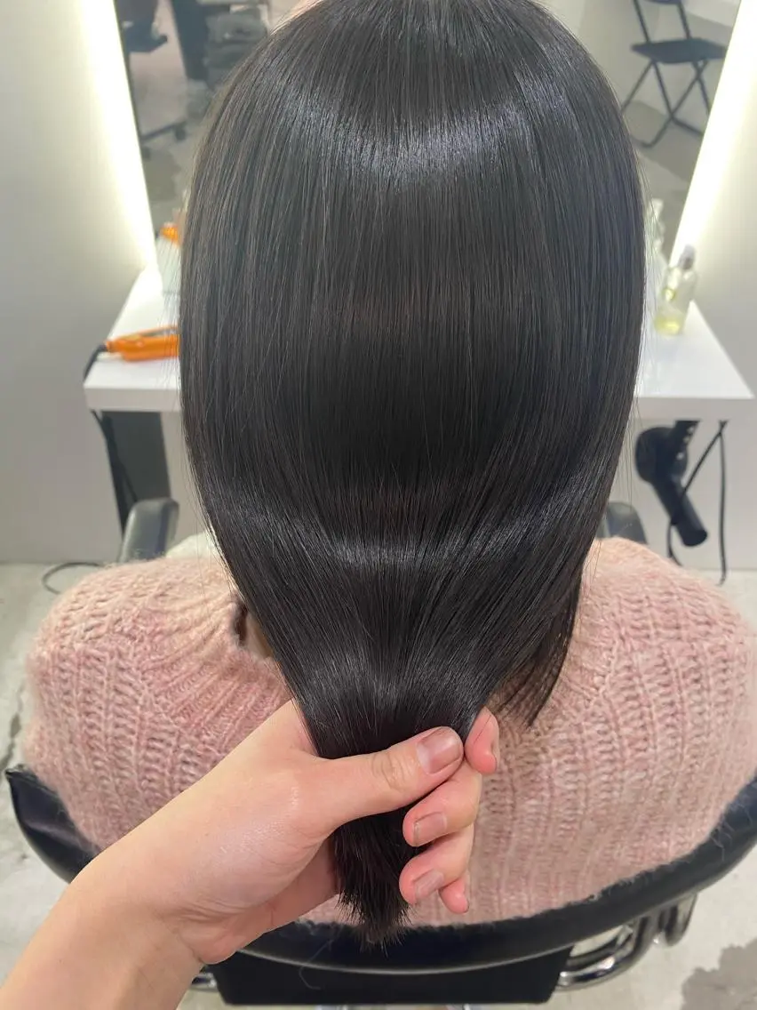 ミディアム トリートメント aoi ♡グレージュ ・ベージュカラーのヘアスタイル