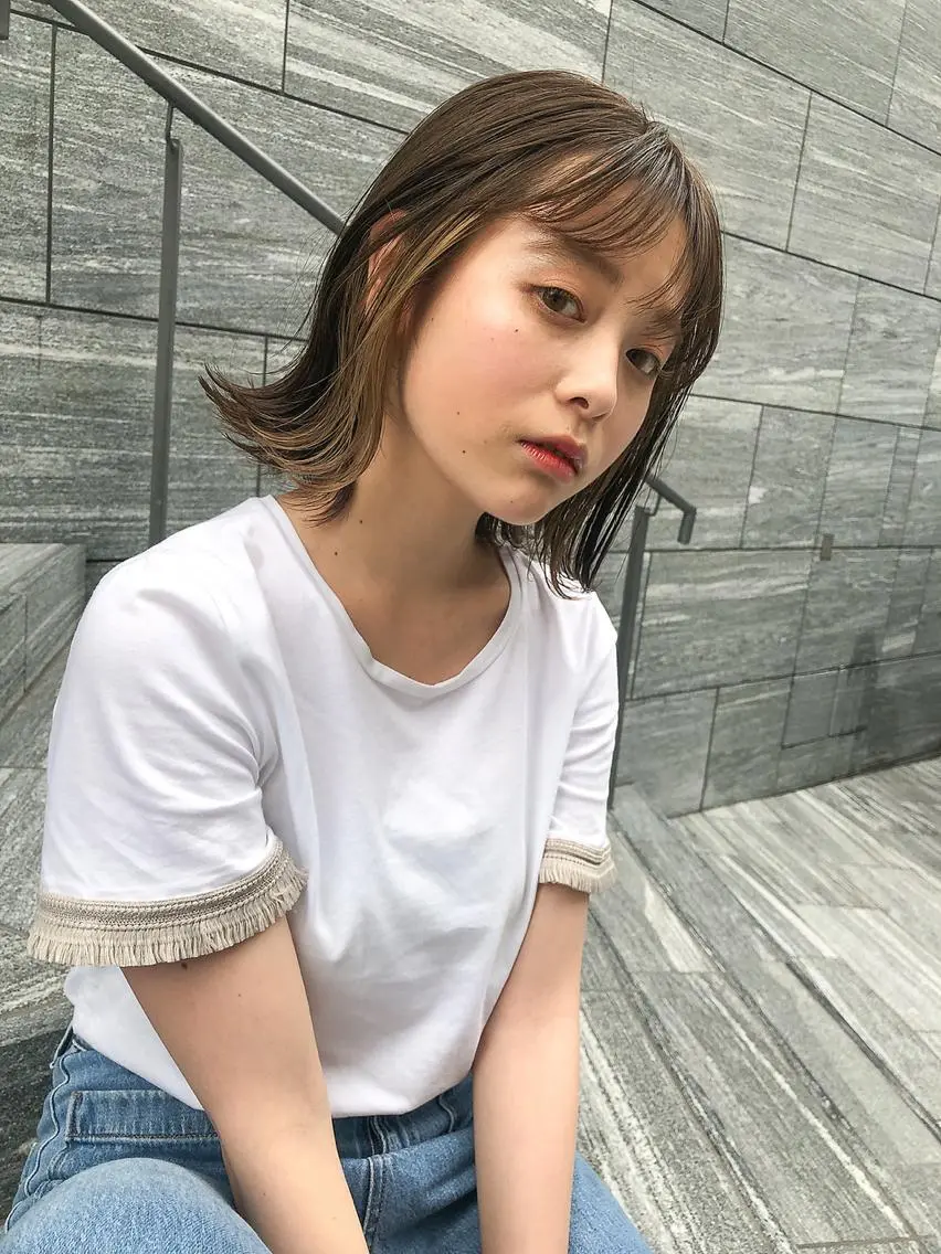 ショート カット ヘアカラー トリートメント 一ノ瀬 暁のヘアスタイル