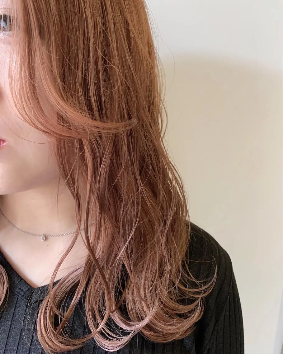 ロング カラー ヘアカラー トリートメント 髪質改善will hairdesignのヘアスタイル