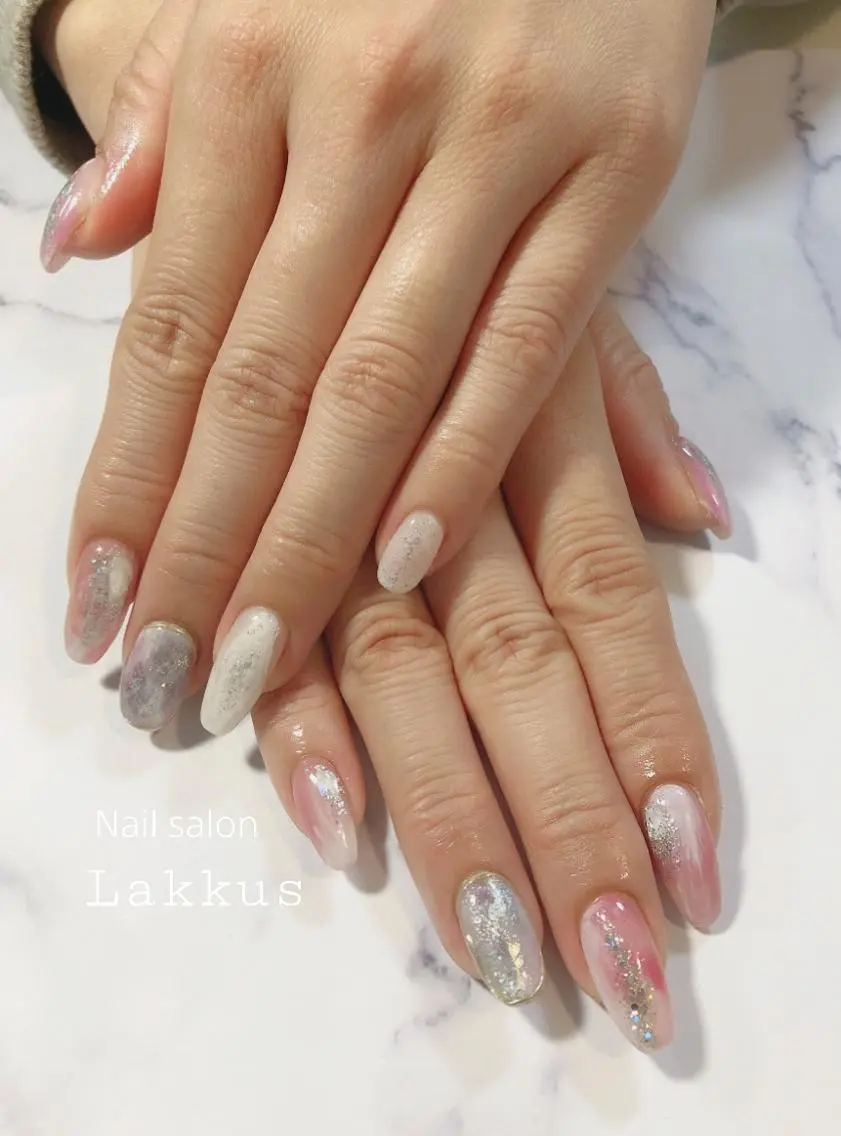 ネイル ニュアンスネイル ピンク Lakkus T－Mのネイルデザイン