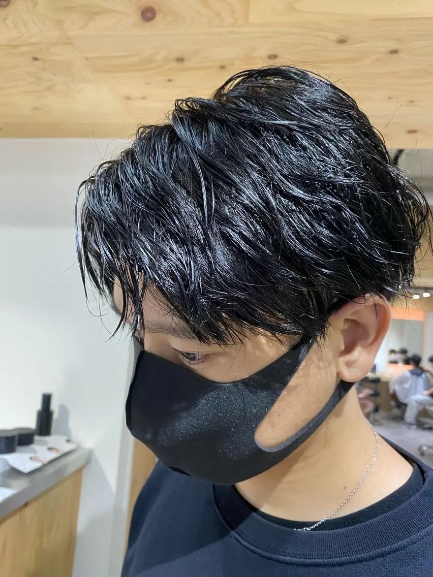 パーマ メンズ カット パーマ トリートメント ヘアセット 再現性No.1ヘア ごーた立川のヘアスタイル