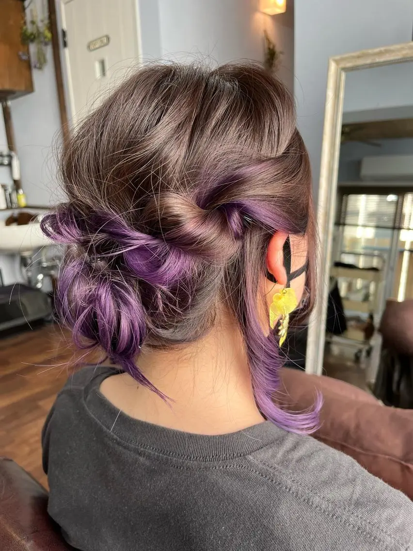 セミロング カラー ショートボブ アッシュ バレイヤージュ ミストバング ベージュカラー カット ヘアカラー トリートメント 原宿サロン代表 デザインカラー伊藤卓のヘアスタイル