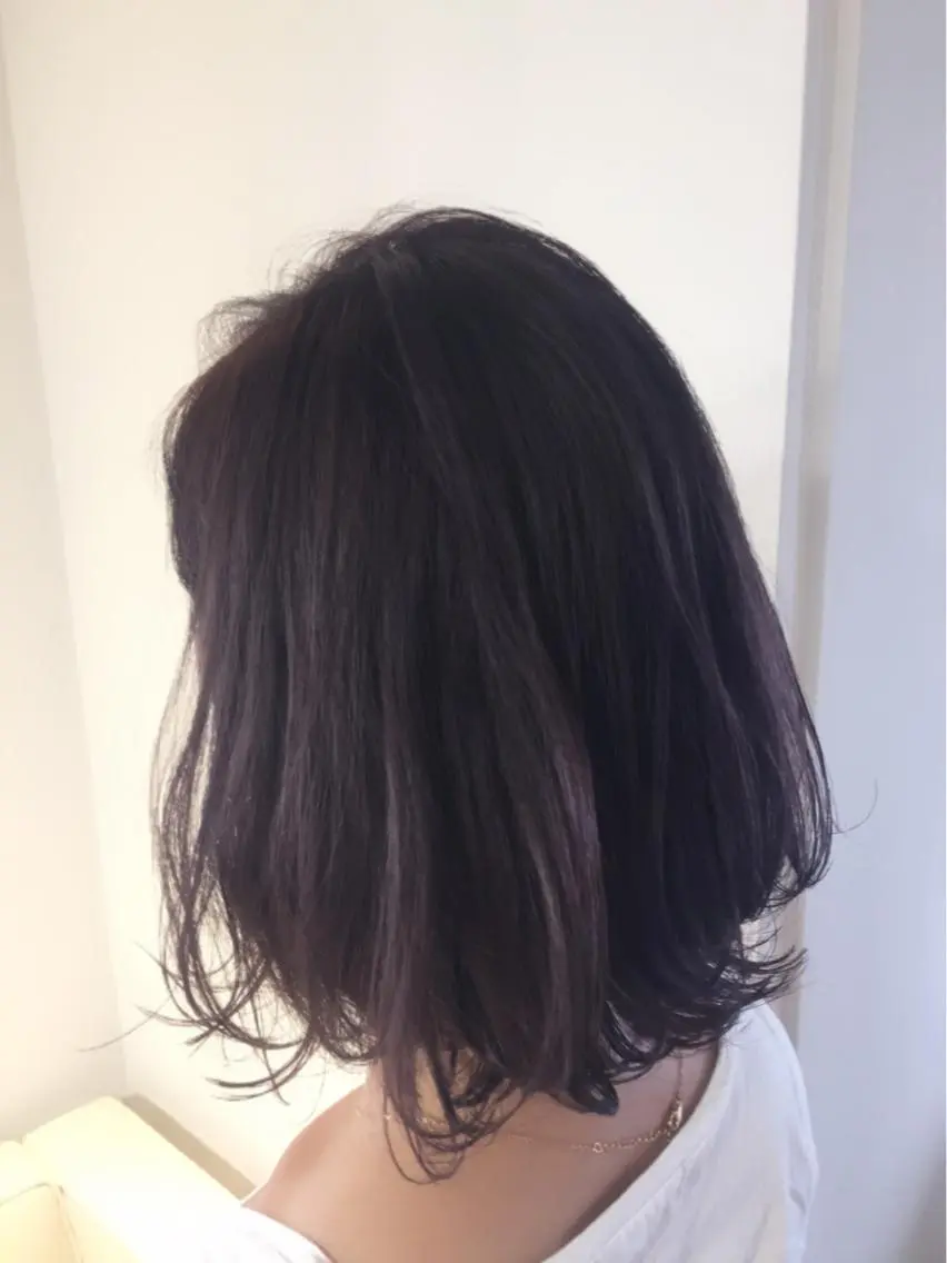 ミディアム カラー パーマ ヘアアレンジ ブリーチ グレージュ パープルカラー パープルグレージュ ヘアカラー トリートメント ヘアセット ✨ハイクオリティ✨ 山本香也のヘアスタイル