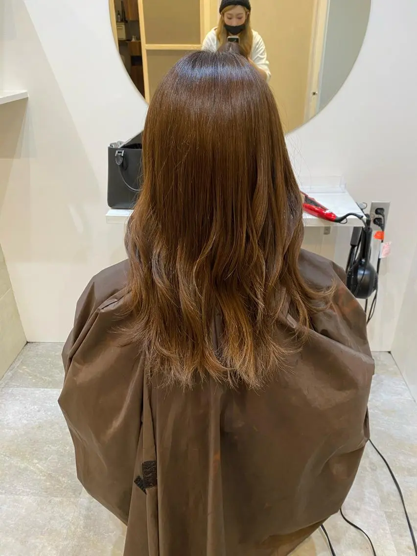 セミロング 【髪質改善　艶髪】 布川　莉穂のヘアスタイル