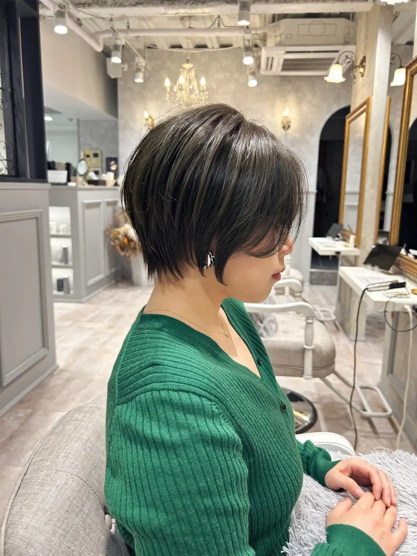 ショート ショートボブ ボブ ショートヘア 小野 明日香のヘアスタイル