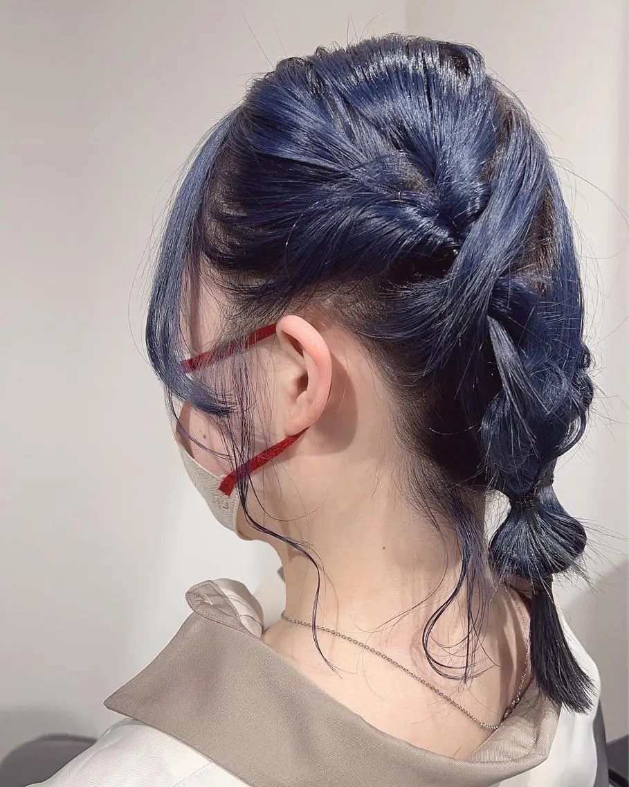 ミディアム カラー カット ヘアカラー トリートメント スキバサミを使わない カット🌼唯🌼のヘアスタイル