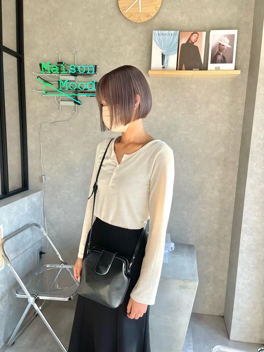 ショート カラー カット ヘアカラー トリートメント 一ノ瀬 暁のヘアスタイル