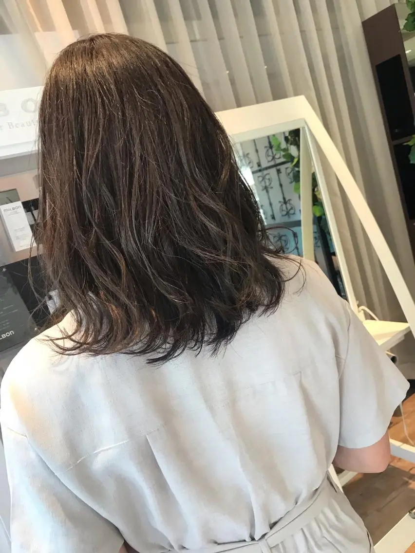 セミロング 大人女性のお悩み解決 髪質改善/マツムラのヘアスタイル