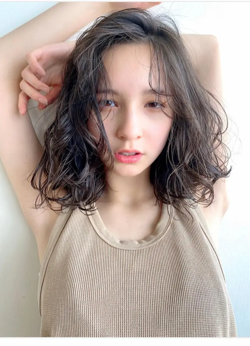 ミディアム レイヤー/似合わせ TAKUYAのヘアスタイル