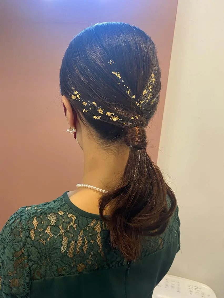 セミロング ヘアアレンジ ヘアセット pep natsumiのヘアスタイル