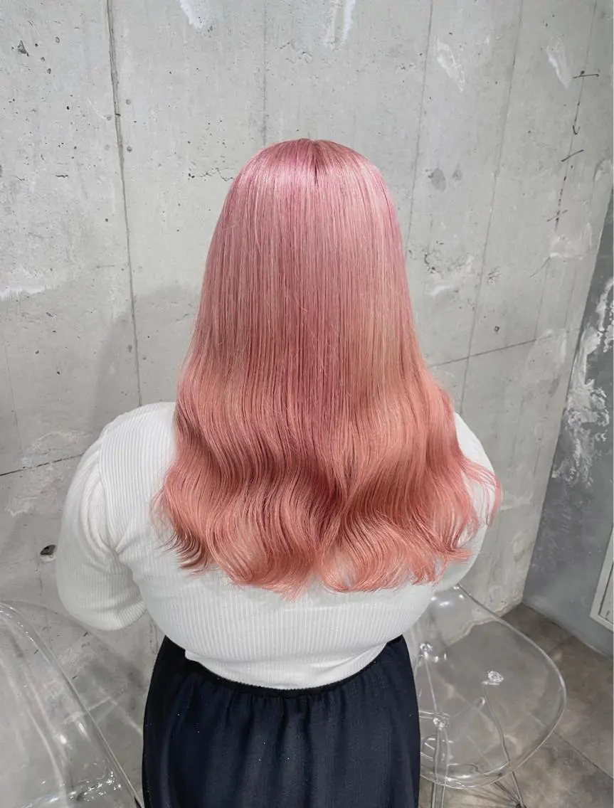 セミロング カラー ヘアカラー トリートメント ヘッドスパ ヘアセット ベージュカラー💖 やすひろのヘアスタイル
