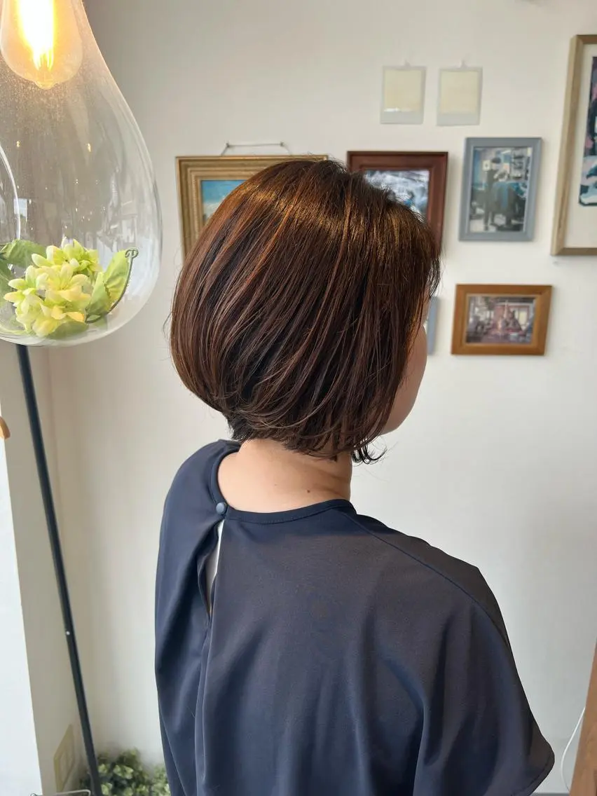 ショート カラー ショートボブ ボブ ショートヘア カット ヘアカラー トリートメント 松永 真弥のヘアスタイル