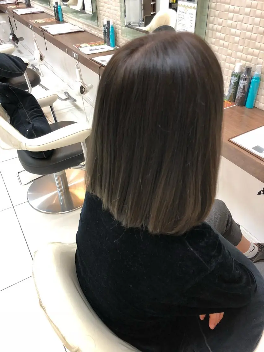 ミディアム カラー カット ヘアカラー トリートメント 🔥店長 原田🔥 Ash日野店のヘアスタイル