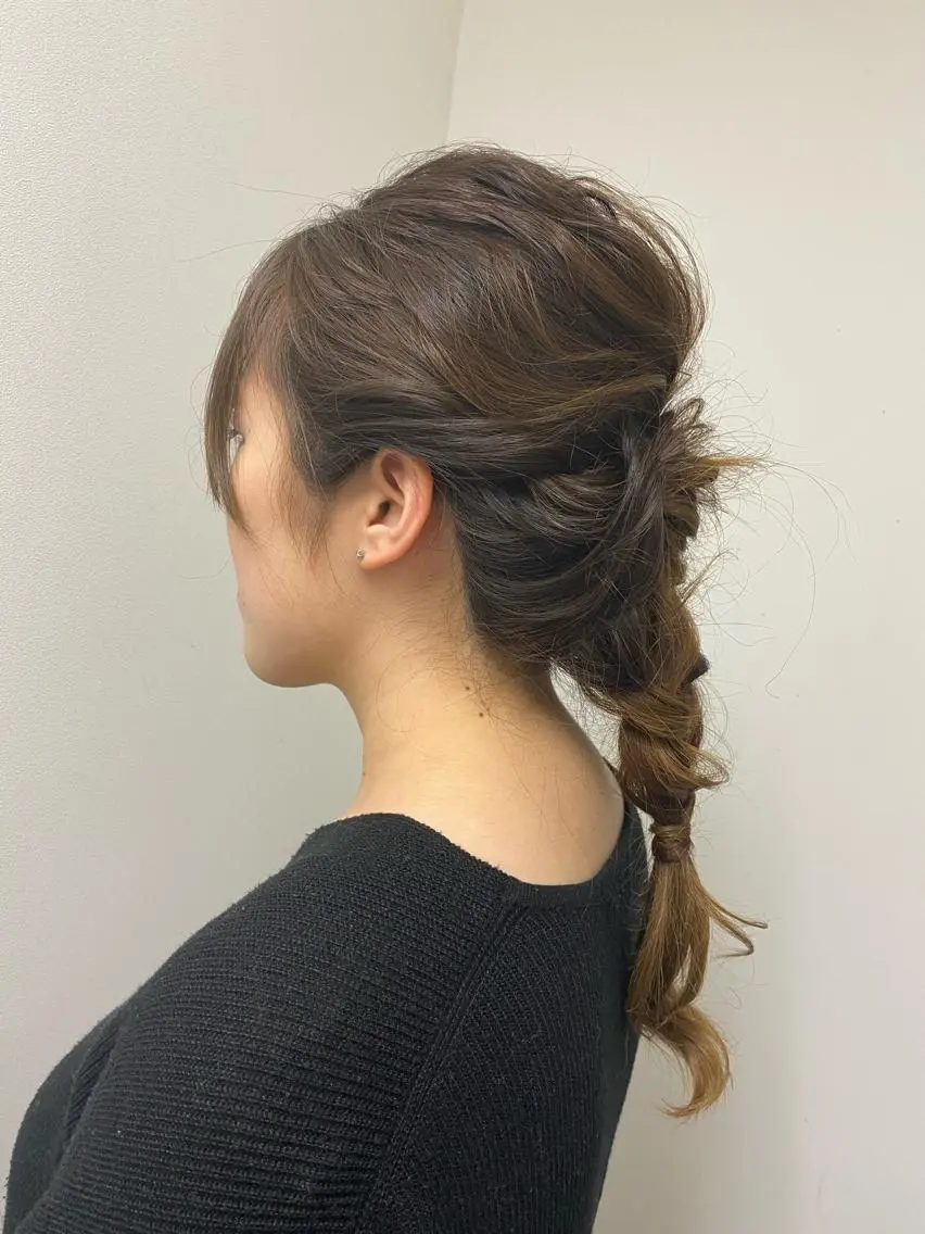 ヘアアレンジ 後藤紗英/髪質改善 /オリーブベージュのヘアスタイル