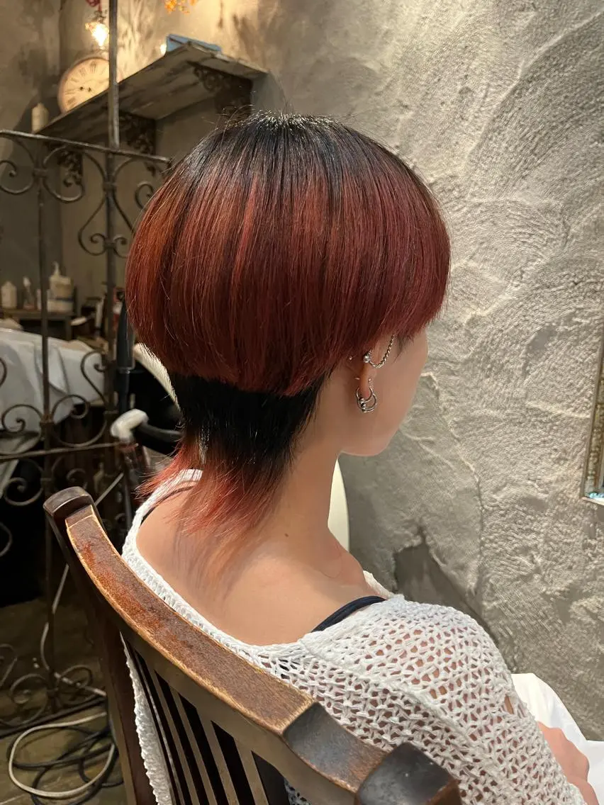 ショート カラー 赤み消しカラー/ ナチュラル/トモキのヘアスタイル