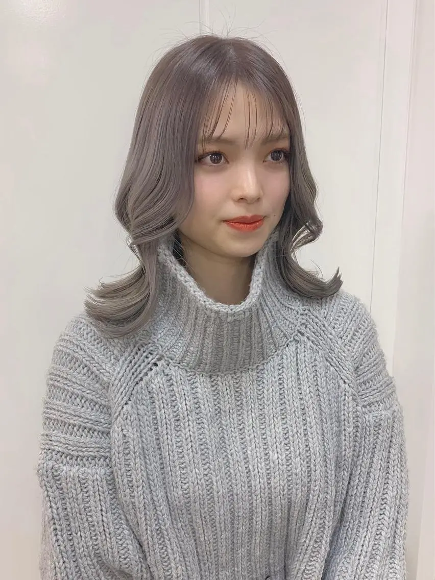 ミディアム カラー ヘアアレンジ 柔らか垢抜けｶﾗｰと ｶｯﾄ🫧ASUKAのヘアスタイル