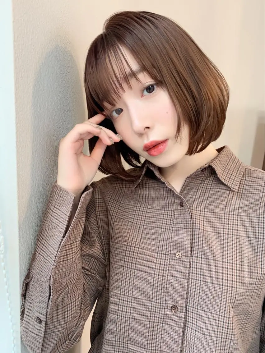 ミディアム カラー 髪質改善☆ 縮毛矯正miyuのヘアスタイル