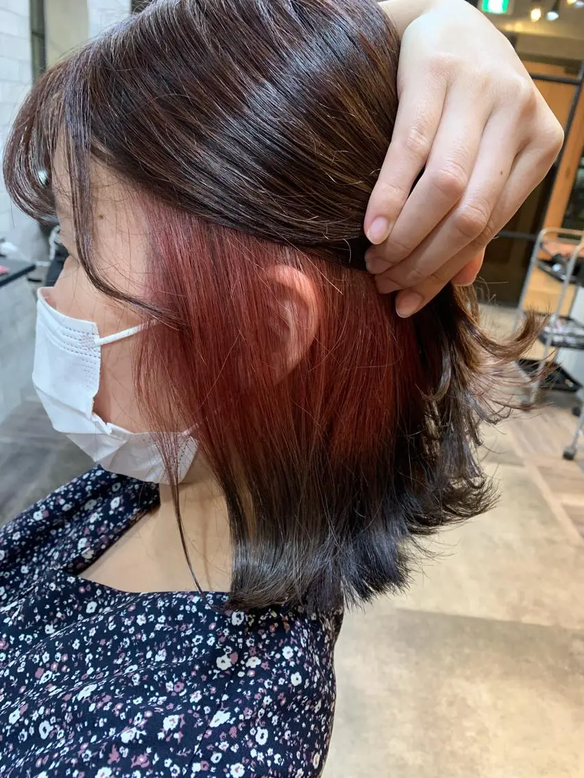 ミディアム カット ヘアカラー トリートメント 山本 みきのヘアスタイル