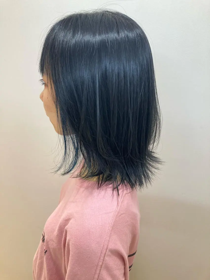 ミディアム ヘアカラー 永井 大希のヘアスタイル