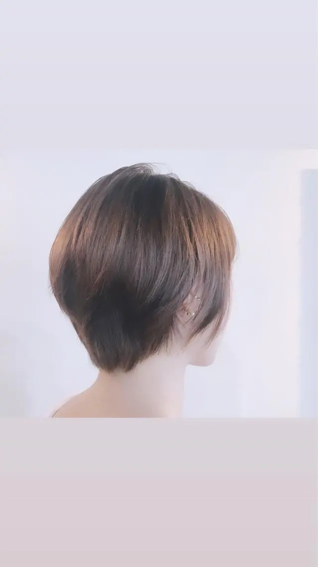 ショート カラー ヘアアレンジ ハンサムショート アッシュ ピンクカラー ピンクアッシュ ショートヘア カット アイラッシュ/美容室 個室/瀬戸 一菜のヘアスタイル
