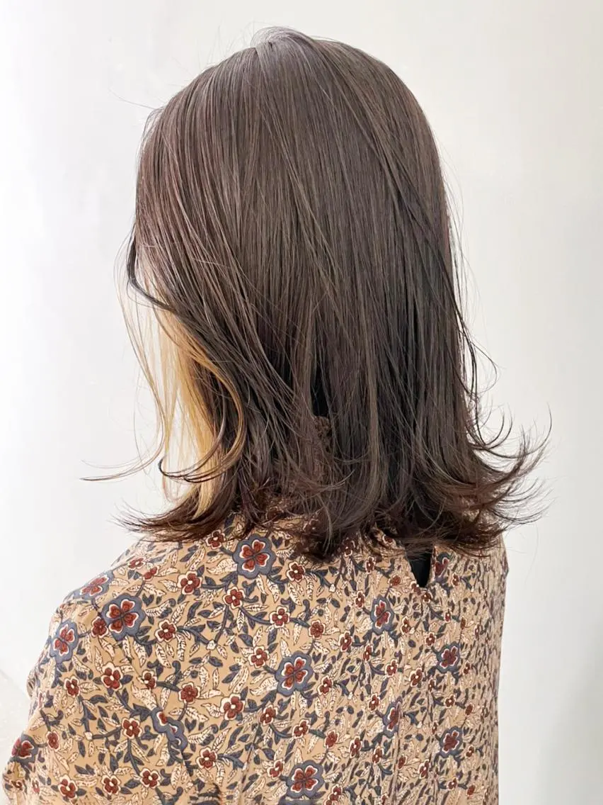 カラー パーマ ヘアアレンジ ベージュカラー カット ヘアカラー トリートメント ITbyALBUM 中野店のヘアスタイル
