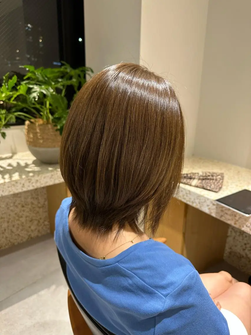 カラー ベージュカラー カット ヘアカラー トリートメント 和田 あおいのヘアスタイル