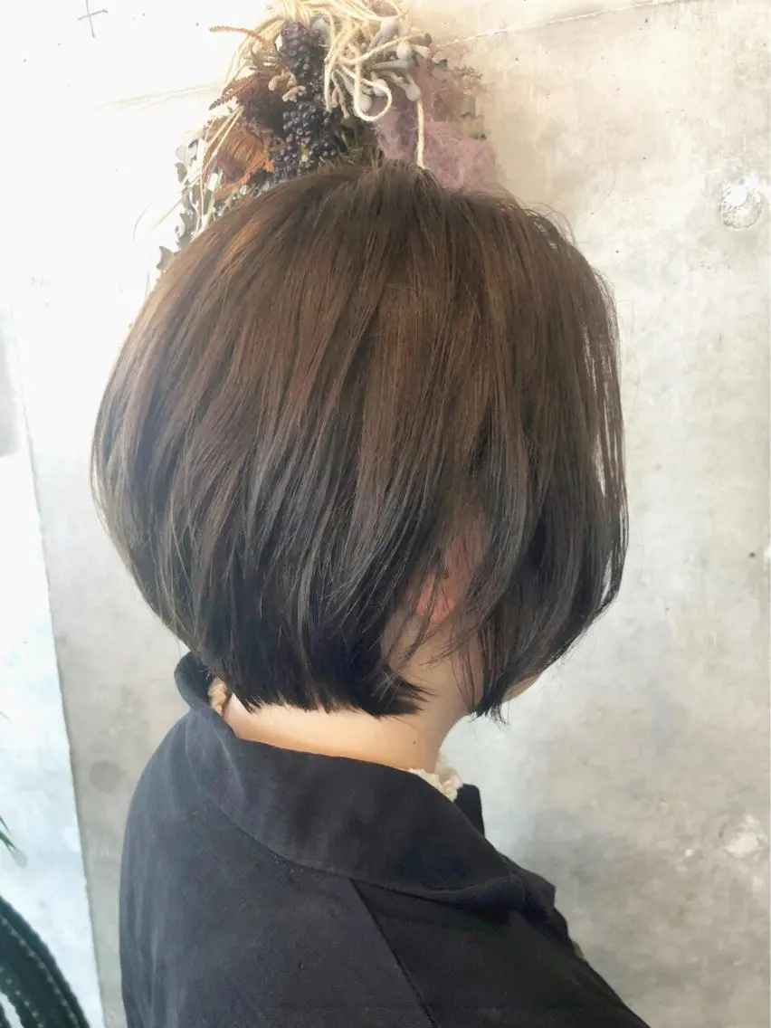 ショート カラー カット ヘアカラー トリートメント HIROKI ”博多 /ボブのヘアスタイル