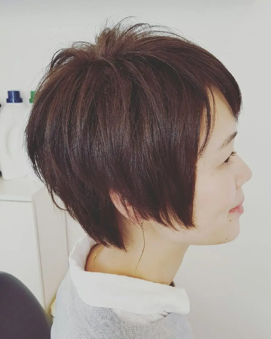ショート カラー spa hair ark 富井直美のヘアスタイル