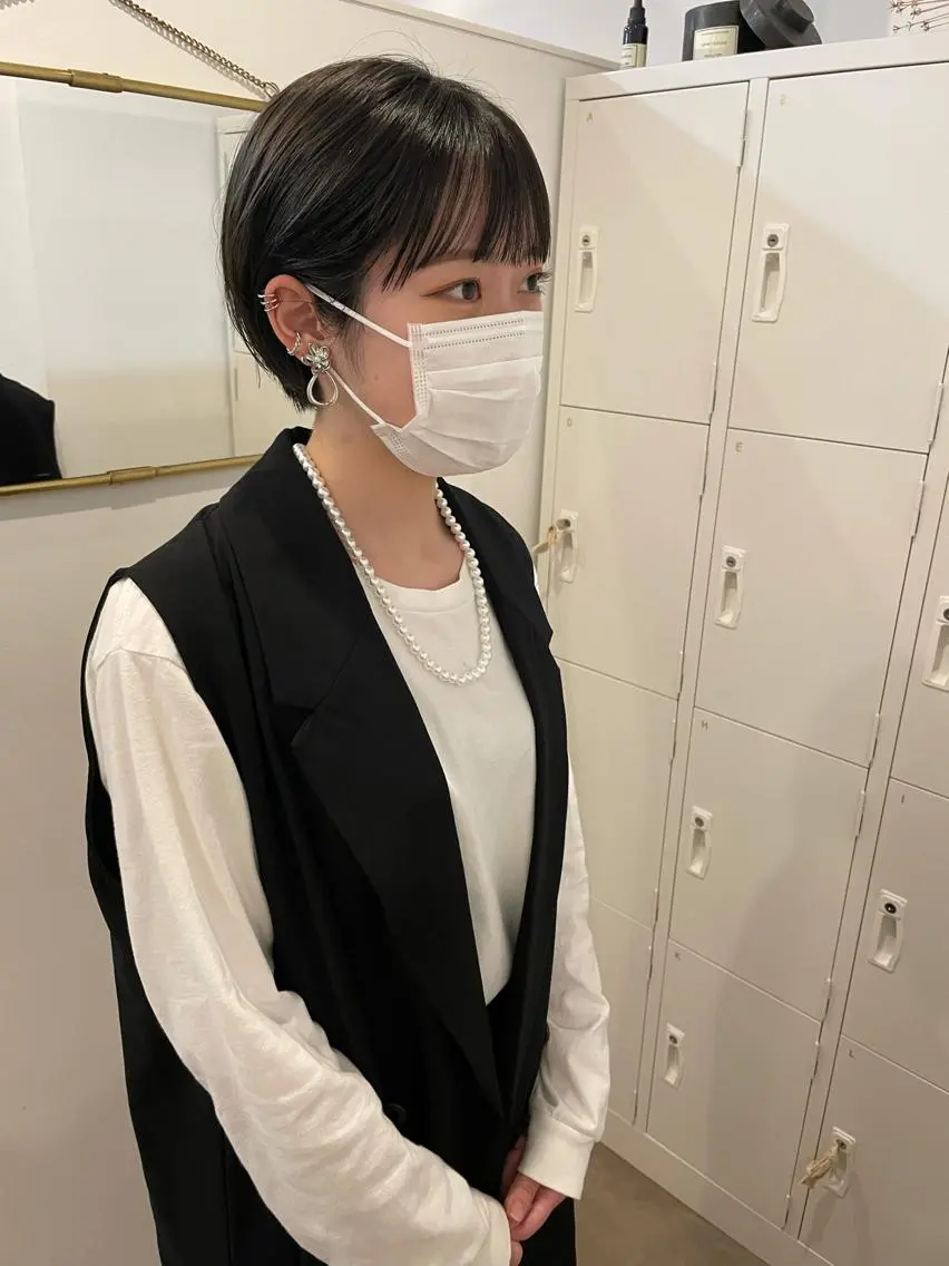 ショート カット ヘアカラー 大迫 江梨のヘアスタイル