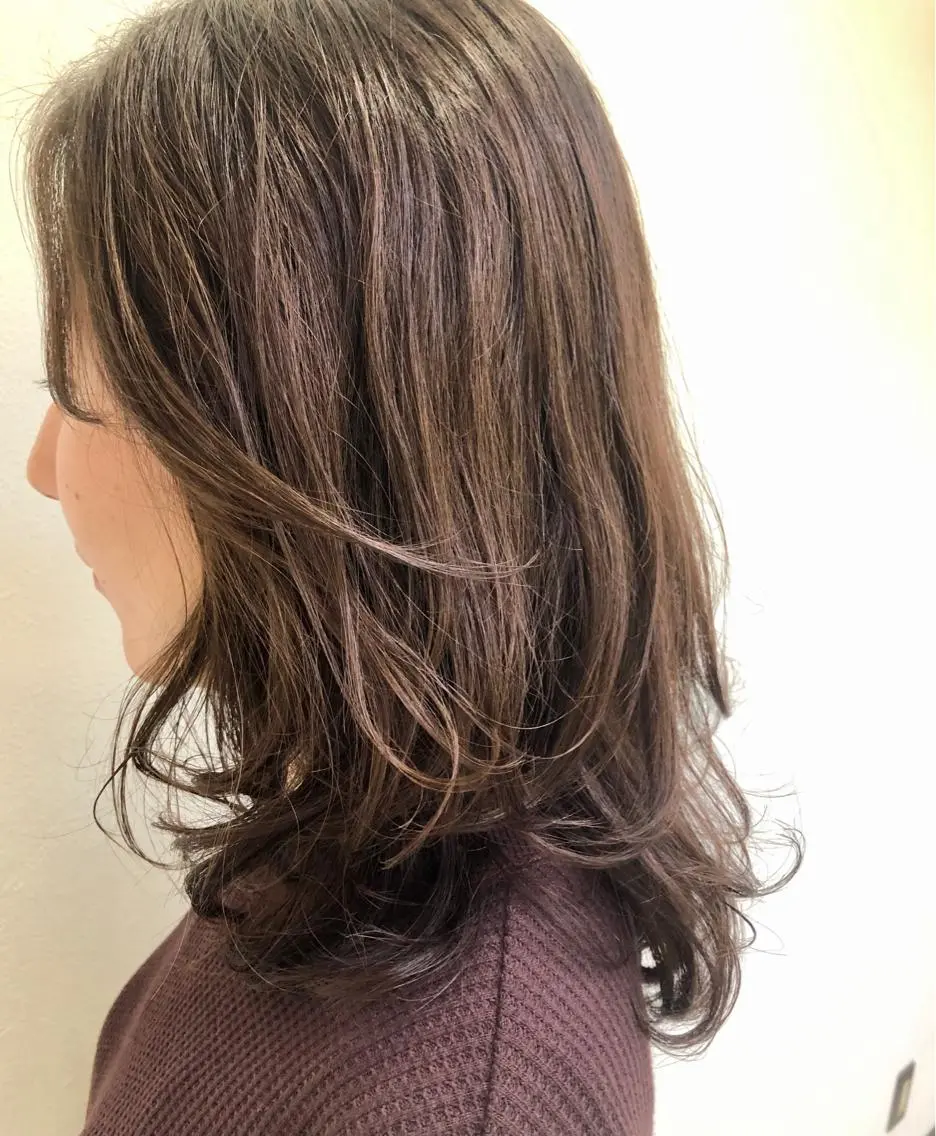 セミロング ヘアアレンジ レイヤーカット ウルフカット ショート・ウルフ✂︎ 安住有咲子のヘアスタイル